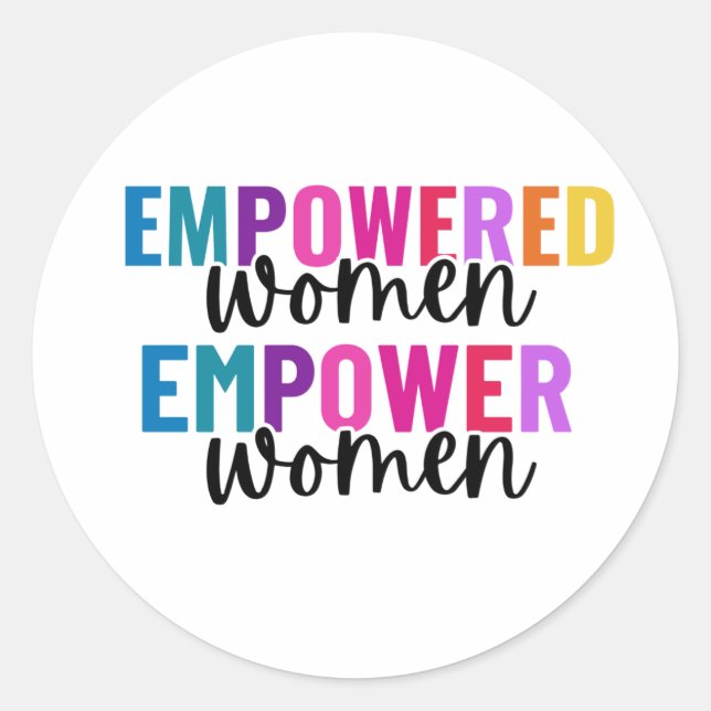 STICKER ROND LES FEMMES AUTORISÉES À ACCÈS AUX FEMMES (Devant)