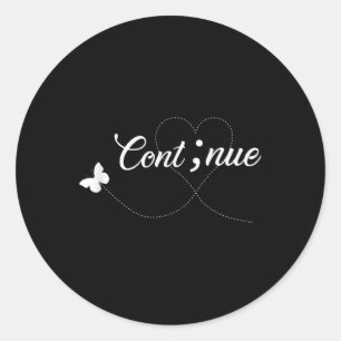 Sticker Rond Les femmes-chemises de sensibilisation au suicide