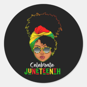 Sticker Rond Les femmes du 18e anniversaire de l'indépendance L