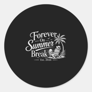 Sticker Rond Les femmes pour toujours en vacances d'été établie