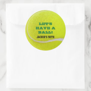 Sticker Rond Les fêtes de tennis ont un bal