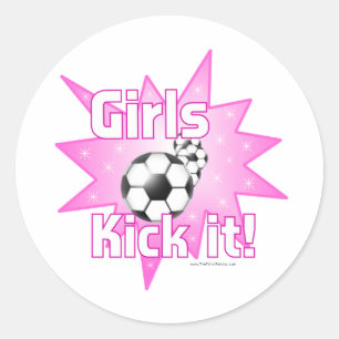 Sticker Rond Les filles le tuent