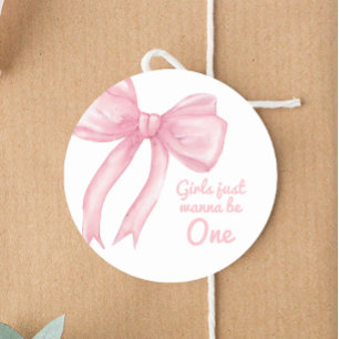 Sticker Rond Les filles veulent juste être un anniversaire coqu