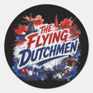 Sticker Rond Les Flying Dutchmen - Équipe nationale des Pays-Ba