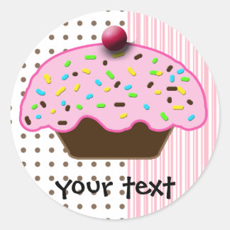 Sticker Rond Les gâteaux mignons