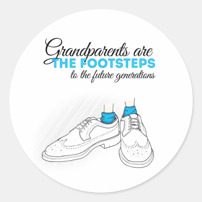 Sticker Rond Les Grands Parents (Devant)