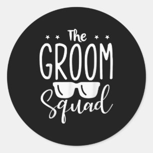 Sticker Rond Les Groomsmen Mariages de la Groom Squad