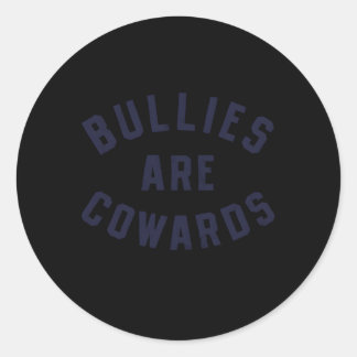 Sticker Rond Les Intimides Sont Des Chouettes Anti-Intimidation
