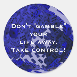 Sticker Rond Les joueurs Dice cadeaux