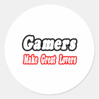 Sticker Rond Les joueurs font de grands amoureux