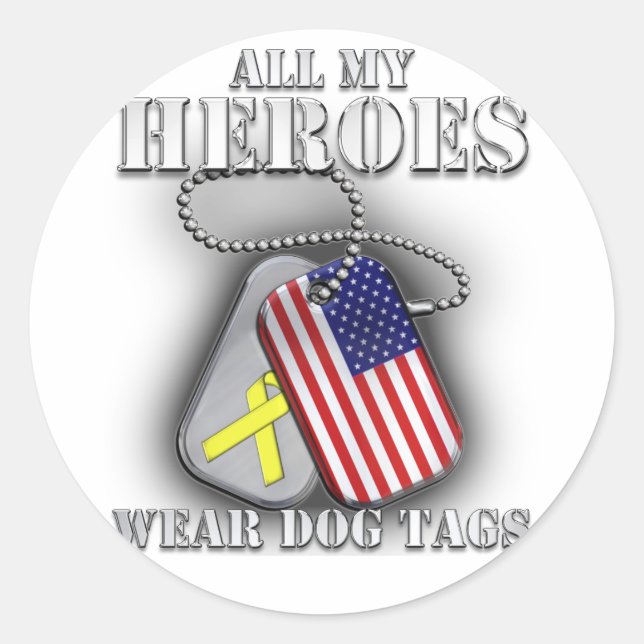 Sticker Rond Les Journées de Tout My Heroes (Devant)