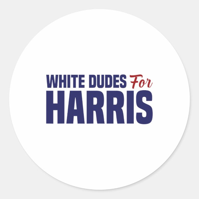 Sticker Rond Les Mecs De Harris (Devant)