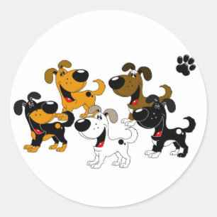 Sticker Rond Les meilleurs amis !