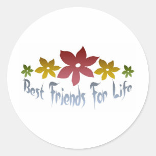 Sticker Rond Les meilleurs amis pour la vie