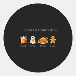 Sticker Rond Les Mois Ber Sont Mes Mois Favoris _ Automne Hiver