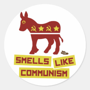 Sticker Rond Les odeurs aiment le communisme