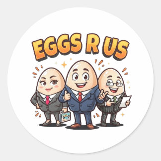 Sticker Rond Les œufs c'est nous