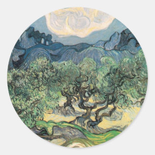 Sticker Rond Les oliviers