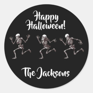 Sticker Rond Les os dansants