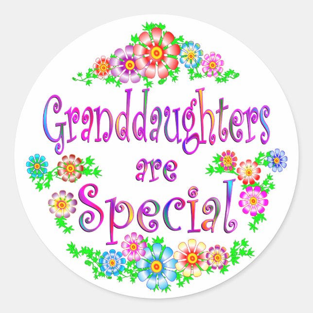 Sticker Rond LES PETITES-FILLES sont spéciales (Devant)