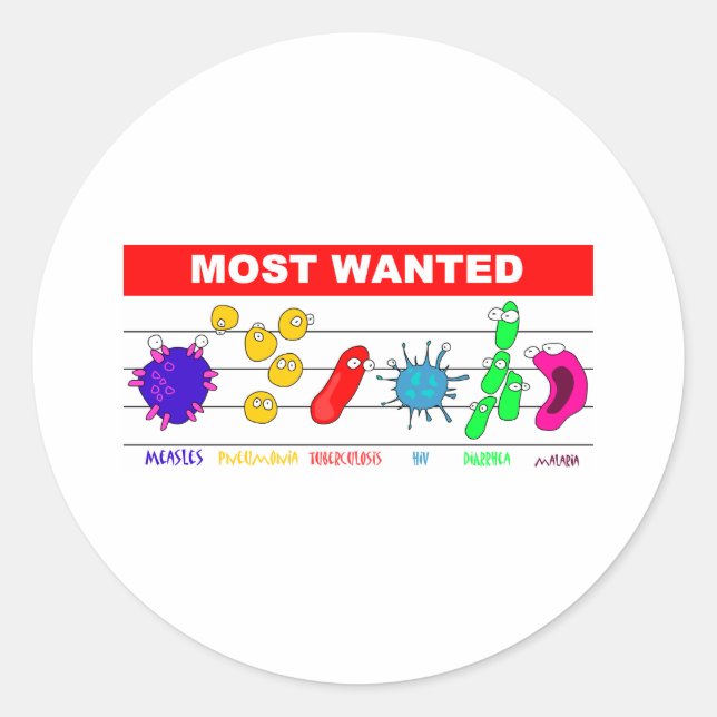 Sticker Rond Les plus Recherchés (Devant)