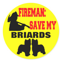 Les pompiers sauvent mes Briards