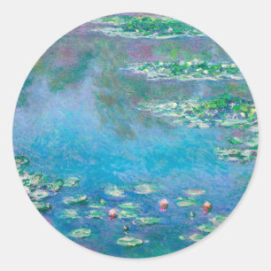 Sticker Rond Les puits de Claude Monet