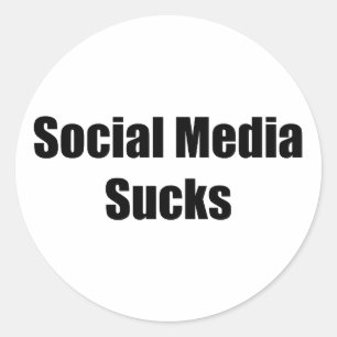 Sticker Rond Les réseaux sociaux se trompent