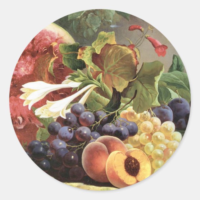 Sticker Rond Les richesses de la nature (Devant)