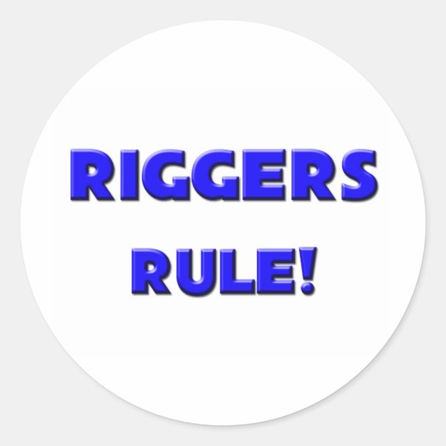 Sticker Rond Les Riggers Régissent ! (Devant)