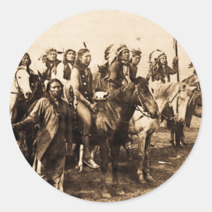 Sticker Rond Les Sioux puissants