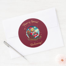 Les souhaits festifs de père Noël Bear
