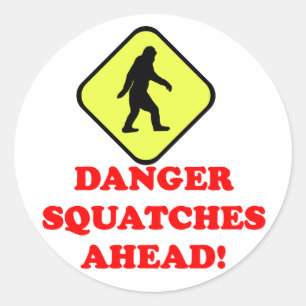 Sticker Rond Les squatters de danger