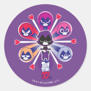 Sticker Rond Les titans de l'adolescence vont ! Emoticlones de
