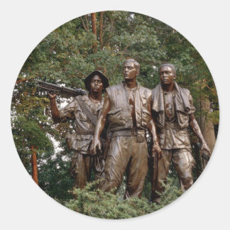 Sticker Rond Les Trois Soldats