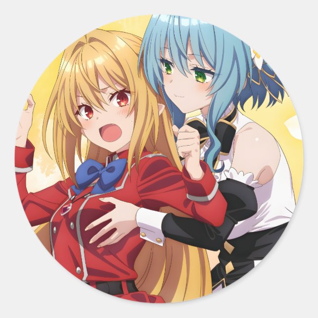 Sticker Rond Les Vexations d'une princesse vampire fermée | (Devant)