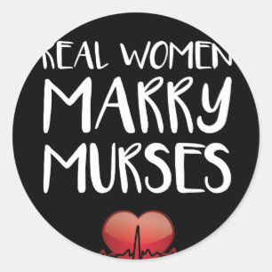 Sticker Rond Les vraies femmes marient l'amour masculin