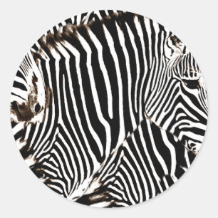 Sticker Rond Les zèbres aiment_