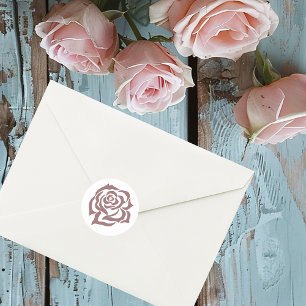 Sticker Rond Lesbiennes Mariées Regency Rose Roses