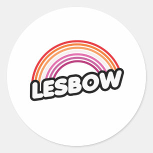 Sticker Rond Lesbow - Coucher de soleil
