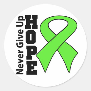 Sticker Rond L'espoir de lymphome de Non-Hodgkins n'abandonnent