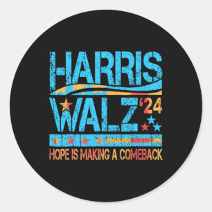 Sticker Rond L'Espoir Fait Un Retour Harris Wheimer 2024
