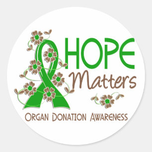 Sticker Rond L'espoir importe donation d'organe 3