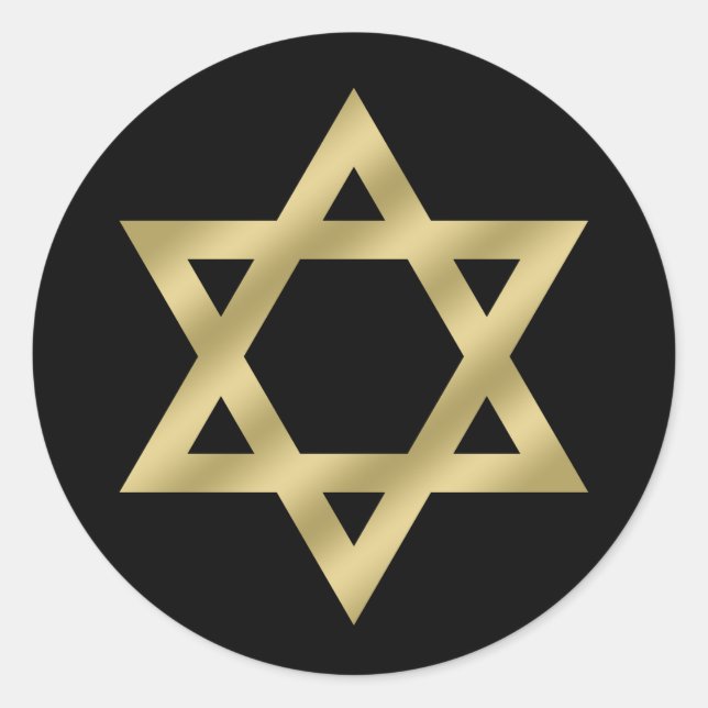 Sticker Rond L'étoile d'or de David Black (Devant)