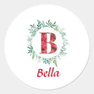 Sticker Rond LETTRE AlphabET B