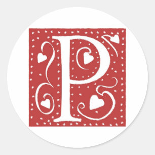Sticker Rond LETTRE COEUR mariage P