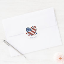 Lettre de Bootcamp Enveloppe Patriotique de Scellé