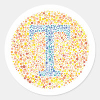 Lettre d'essai oculaire "T"