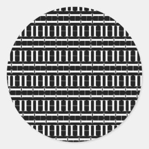 Sticker Rond Lettre initiale H monogramme