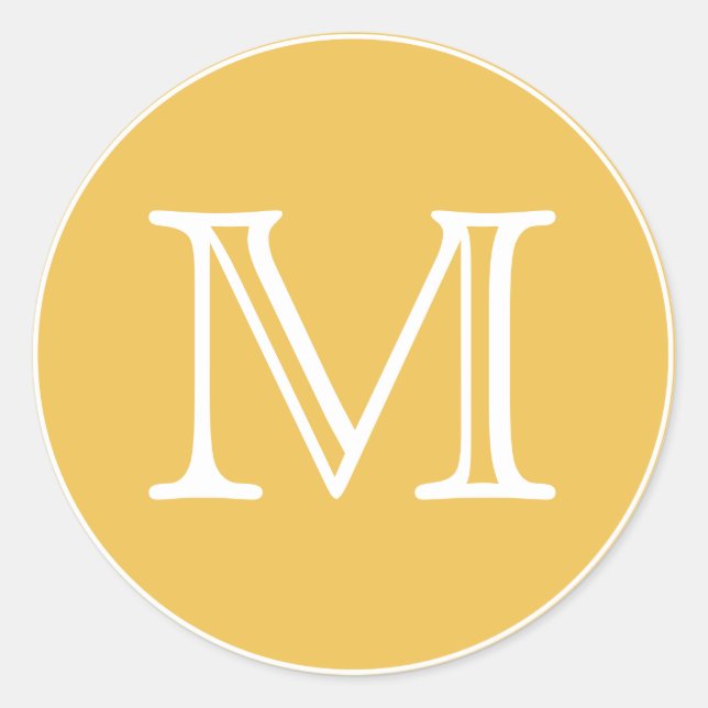 STICKER ROND LETTRE JAUNE ET CHAUSSÉE (Devant)